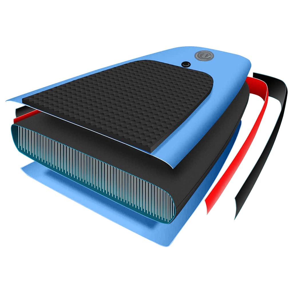 oppusteligt paddleboardsæt 300x76x10 cm havblå