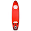 oppusteligt paddleboardsæt 300x76x10 cm rød