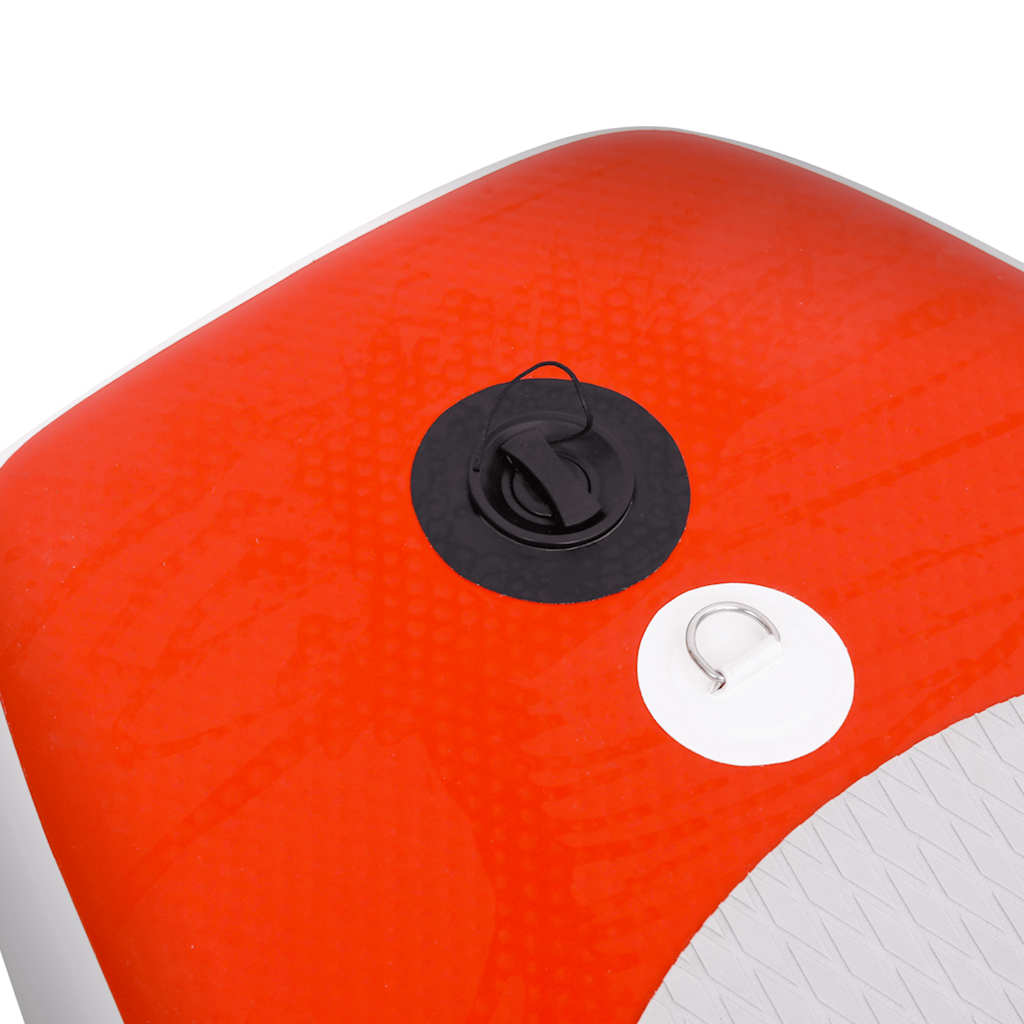 oppusteligt paddleboardsæt 300x76x10 cm rød