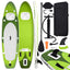 oppusteligt paddleboardsæt 330x76x10 cm grøn