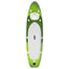 oppusteligt paddleboardsæt 360x81x10 cm grøn