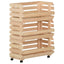 grøntsagsvogn 57x30x80 cm massivt fyrretræ