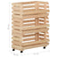 grøntsagsvogn 57x30x80 cm massivt fyrretræ