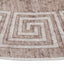 gulvtæppe 120 cm vaskbart beige
