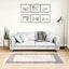 gulvtæppe 80x150 cm vaskbart lys beige