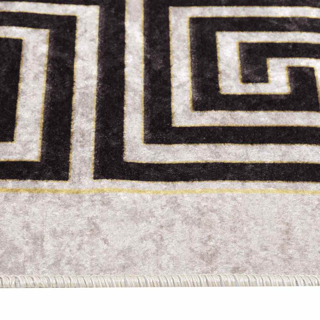 gulvtæppe 190x300 cm vaskbart lys beige