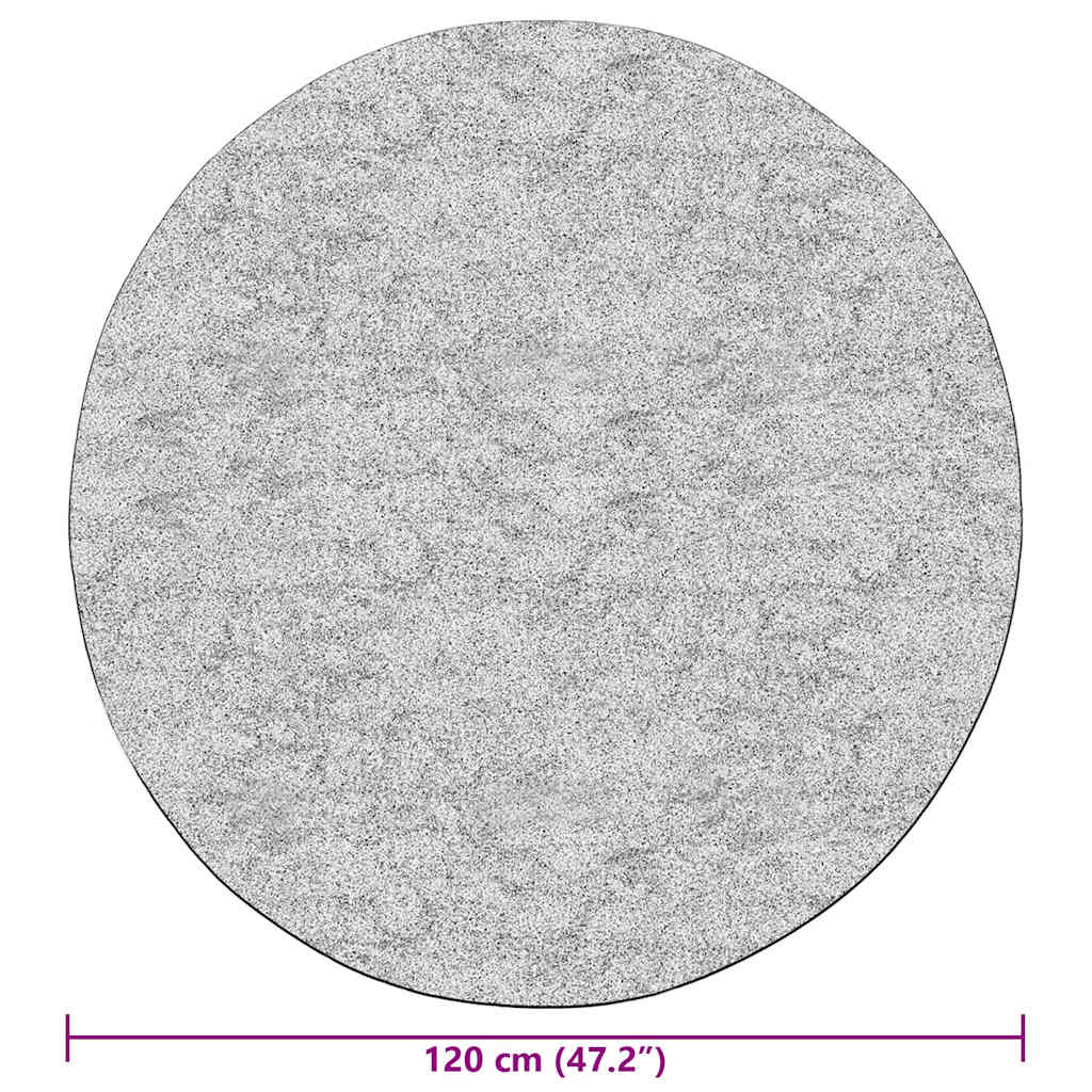 gulvtæppe φ120 skridsikkert og vaskbart Lys beige