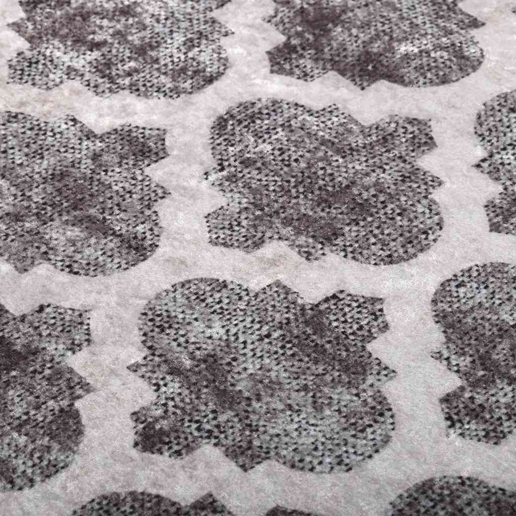 gulvtæppe 190x300 cm vaskbart flerfarvet