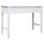 skrivebord 108x45x76 cm massivt kejsertræ hvid