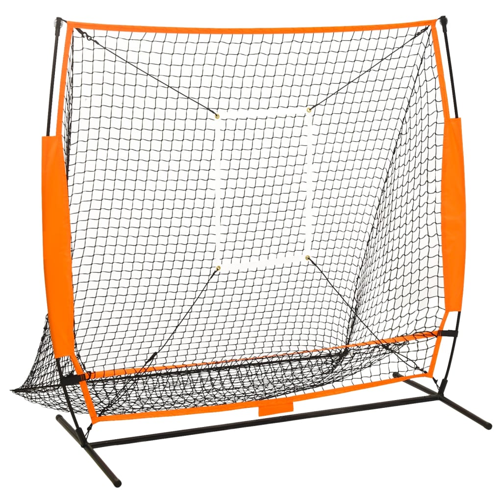 multisport træningsnet til baseball 174x76x158,5 cm sort billede