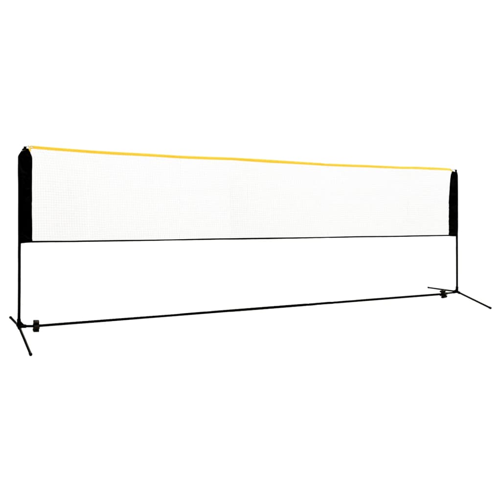justerbart badmintonnet 500x103x94-158 cm metal billede
