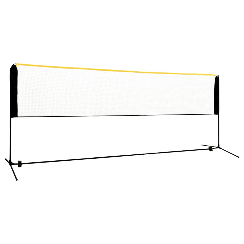 justerbart badmintonnet 400x103x94-158 cm metal billede