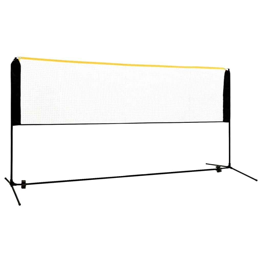 justerbart badmintonnet 300x103x94-158 cm metal billede