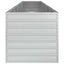 højbed 480x80x77 cm galvaniseret stål sølvfarvet