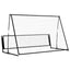 2-i-1 fodbold-rebounder 202x104x120 cm stål