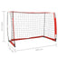 fodboldmål 184x91x124,5 cm stål