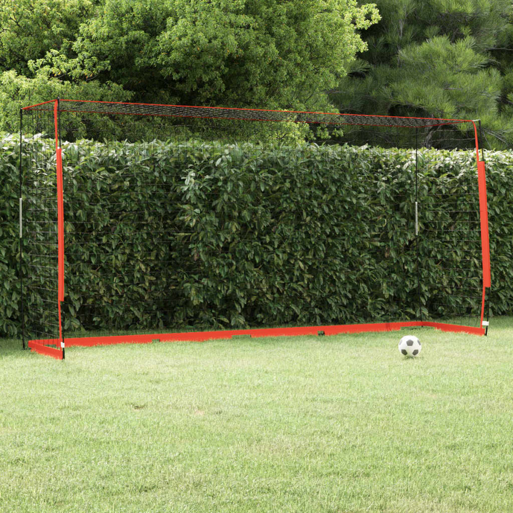 fodboldmål 366,5x91x183 cm stål billede