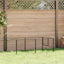 hundeløbegård 6 m² stål sort