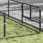 hundeløbegård 90 m² stål sort