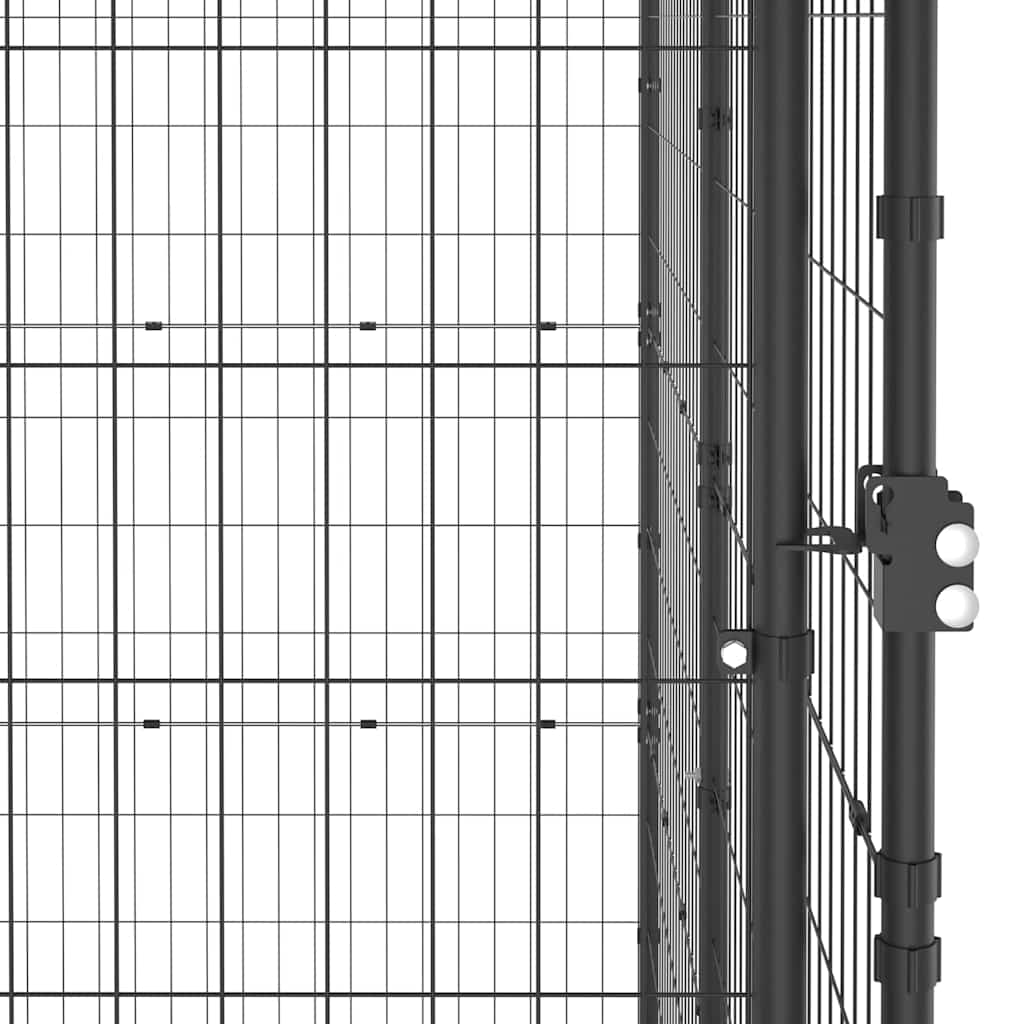 udendørs hundebur med tag 26,62 m² stål
