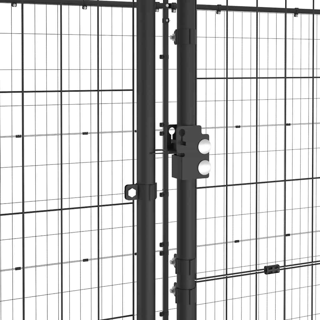 udendørs hundebur med tag 16,94 m² stål