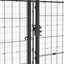 udendørs hundebur med tag 26,62 m² stål