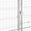 udendørs hundebur med tag 12,1 m² galvaniseret stål