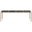 havebord 250x100x75 cm hærdet glas og polyrattan beige