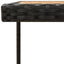 havebord 109x107x74 cm polyrattan og massivt akacietræ sort