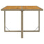 havebord 109x107x74 cm polyrattan og massivt akacietræ beige