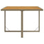 havebord 109x107x74 cm polyrattan og massivt akacietræ beige