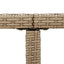 havebord 109x107x74 cm polyrattan og massivt akacietræ beige