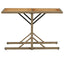 havebord massivt akacietræ og polyrattan beige