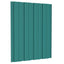 Tagpanel 12 pcs Grøn 60 x 45 cm Galvaniseret stål