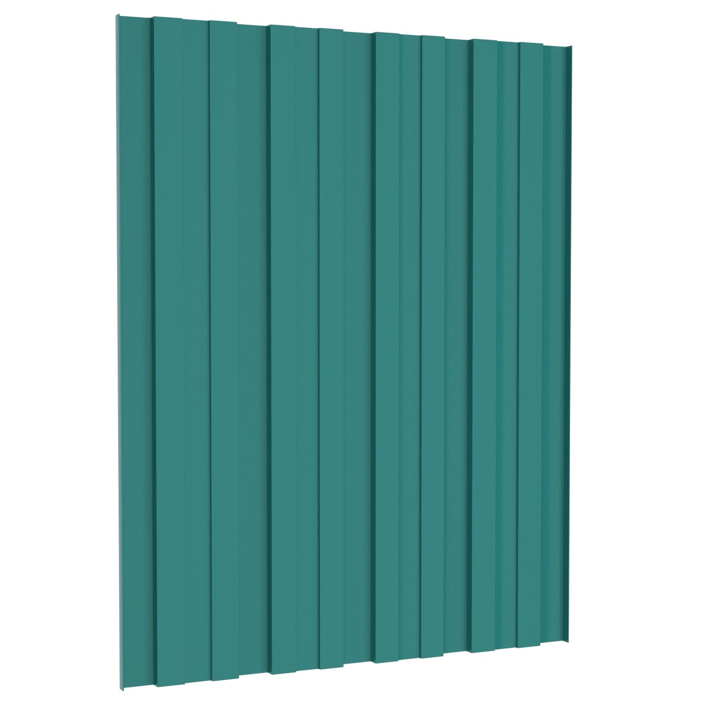 Tagpanel 12 pcs Grøn 60 x 45 cm Galvaniseret stål