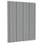 Tagpanel 12 pcs Grå 60 x 45 cm Galvaniseret stål
