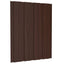 Tagpanel 12 pcs Brun 60 x 45 cm Galvaniseret stål