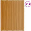 Tagpanel 12 pcs Naturfarvet 60 x 45 cm Galvaniseret stål