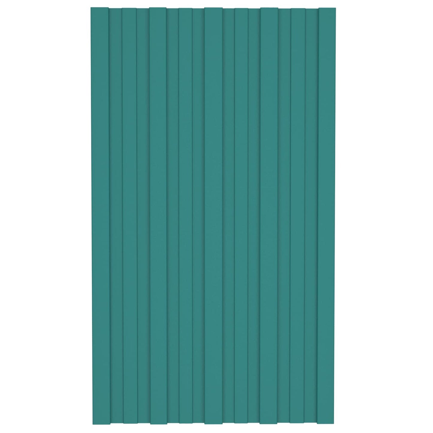 Tagpanel 12 pcs Grøn 80 x 45 cm Galvaniseret stål