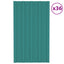 Tagpanel 36 pcs Grøn 80 x 45 cm Galvaniseret stål