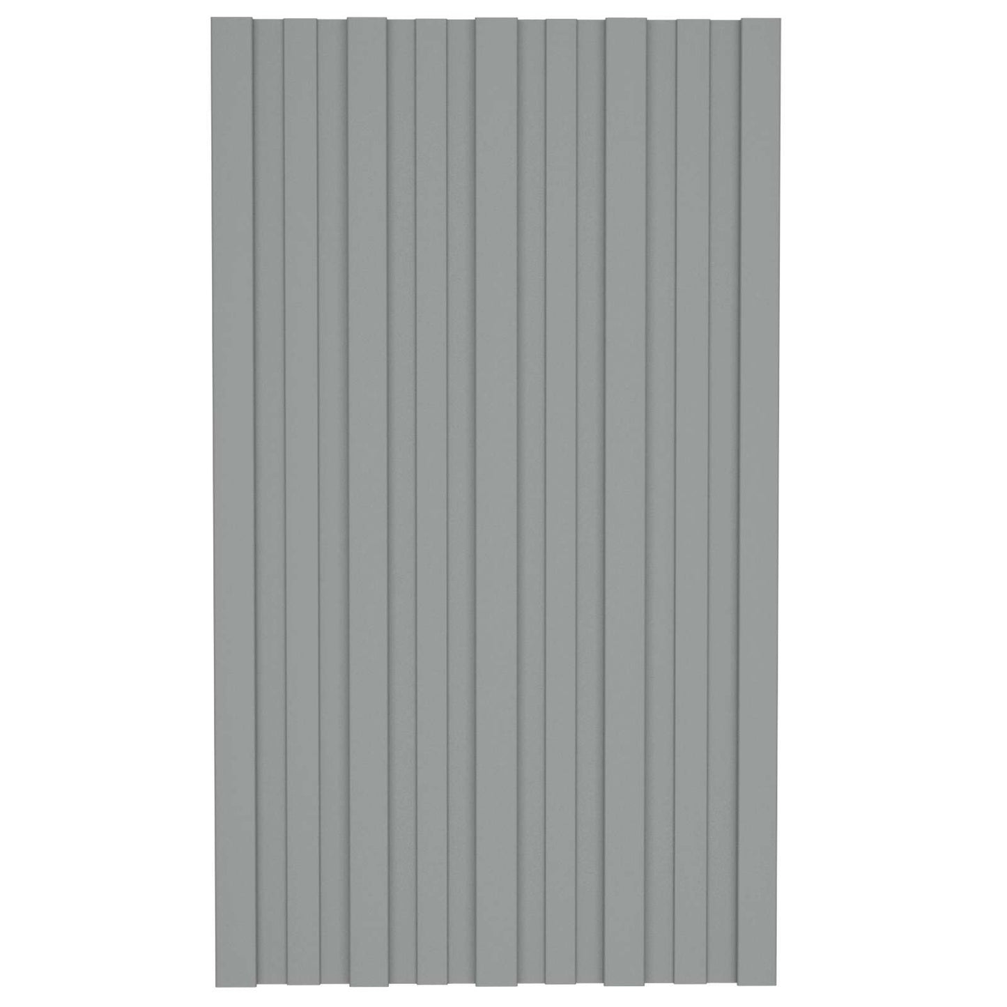 Tagpanel 12 pcs Grå 80 x 45 cm Galvaniseret stål