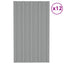 Tagpanel 12 pcs Grå 80 x 45 cm Galvaniseret stål