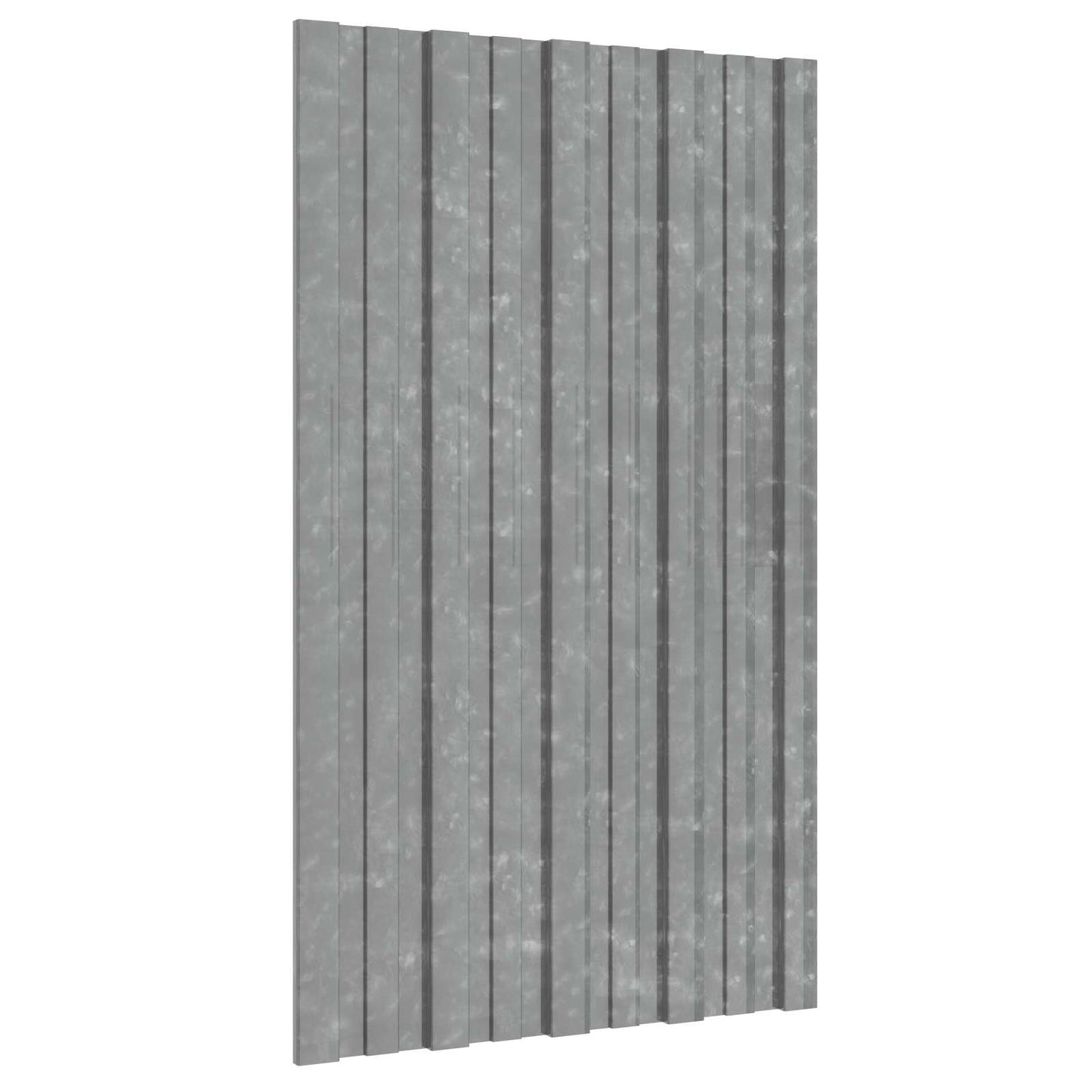Tagpanel 12 pcs Sølv 80 x 45 cm Galvaniseret stål