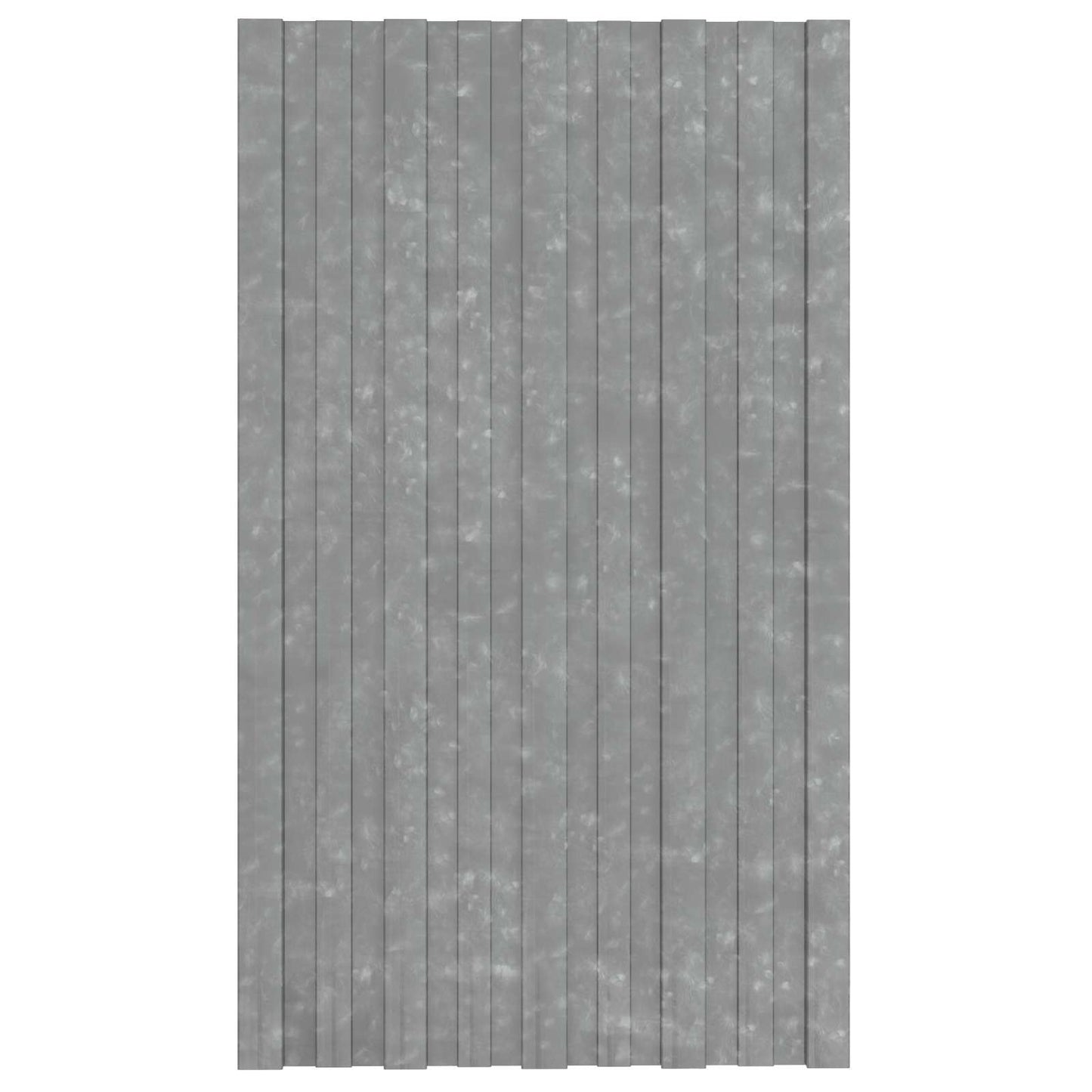 Tagpanel 12 pcs Sølv 80 x 45 cm Galvaniseret stål