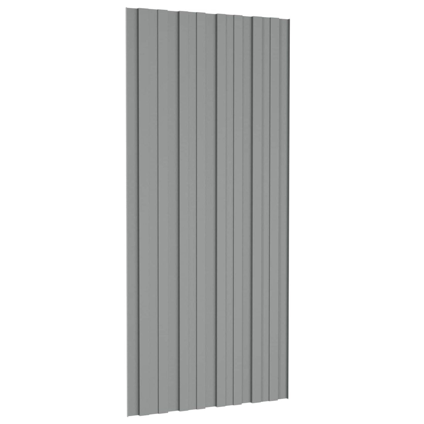 Tagpanel 36 pcs Grå 100 x 45 cm Galvaniseret stål