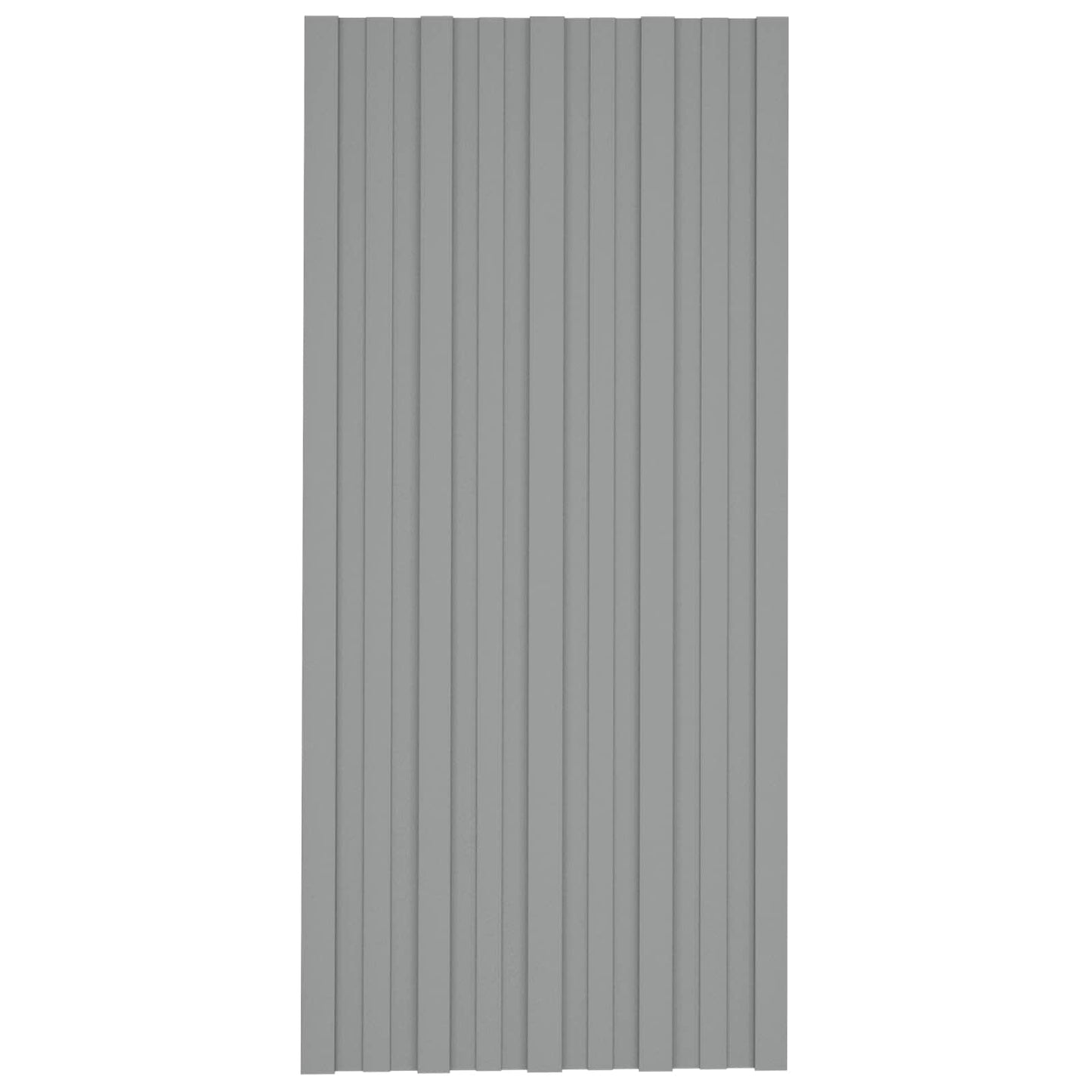 Tagpanel 36 pcs Grå 100 x 45 cm Galvaniseret stål