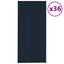Tagpanel 36 pcs Antracit 100 x 45 cm Galvaniseret stål