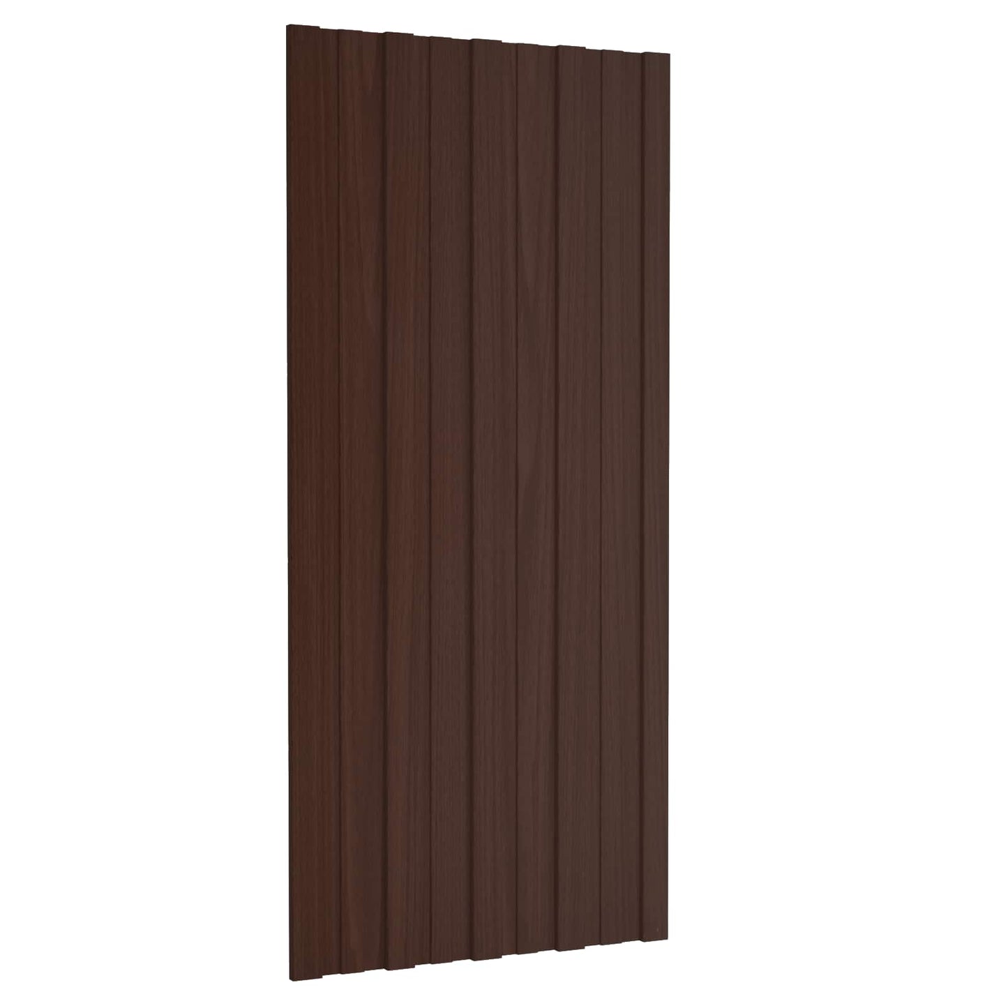 Tagpanel 12 pcs Brun 100 x 45 cm Galvaniseret stål