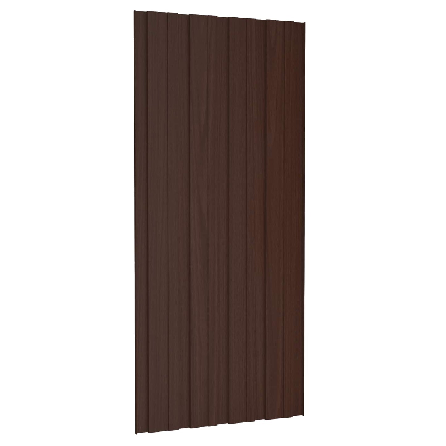 Tagpanel 12 pcs Brun 100 x 45 cm Galvaniseret stål