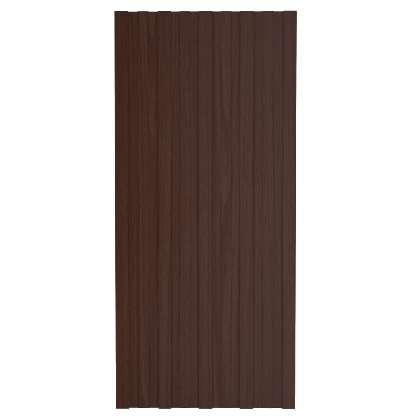 Tagpanel 12 pcs Brun 100 x 45 cm Galvaniseret stål